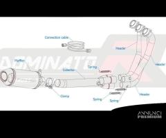 SCARICO COMPLETO HP3 TITANIO BLACK YAMAHA MT 09 / - 6