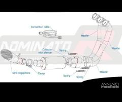 SCARICO COMPLETO GP3 TITANIO YAMAHA MT 09 / FZ 09 - 5