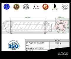 SCARICO TERMINALE HP6 TITANIO SUZUKI V-STROM 800 D