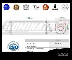 SCARICO TERMINALE P7 BLACK OMOLOGATO BMW R1250GS /