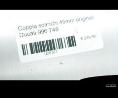 Coppia scarichi 45mm originali Ducati 996 748 - 10