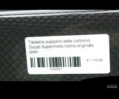 Telaietto supporto sella carbonio Ducati Supermono - 9