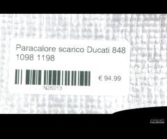 Paracalore scarico carbonio Ducati 848 1098 1198