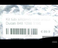 Kit tubi siliconici rossi acqua Ducati 848 1098 11 - 6