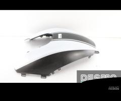 Cover serbatoio carbonio fascia bianca Ducati