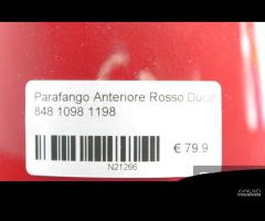 Parafango anteriore rosso Ducati 848 1098 1198 - 9