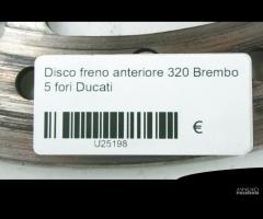 Disco freno anteriore 320 Brembo 5 fori Ducati - 7