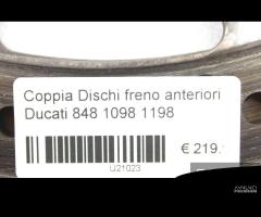 Coppia dischi freno anteriori Ducati 848 1098 1198