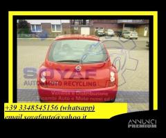 NISSAN MICRA 3SERIE K12 dal 2002 al 2010