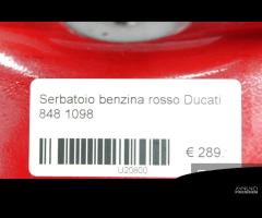 Serbatoio benzina rosso Ducati 848 1098 - 9