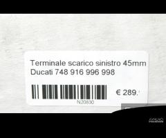 Terminale scarico sinistro 45mm Ducati 748 916 996 - 9