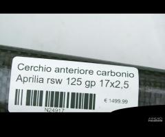 Cerchio anteriore carbonio Aprilia RSW 125 GP 17x2