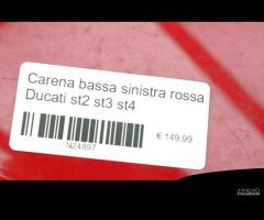 Carena bassa sinistra rossa Ducati st2 st3 st4