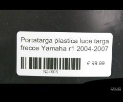 Portatarga luce targa frecce Yamaha r1 2004-2007 - 9