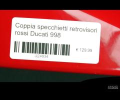 Coppia specchietti retrovisori rossi Ducati 998 - 7