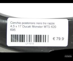 Cerchio posteriore Ducati Monster MTS 620 695 - 5