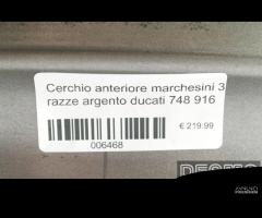 Cerchio ruota anteriore 3 razze ducati 748 996 - 5