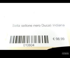 Sella sellone nero ducati indiana - 6