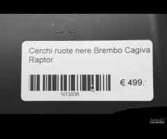 Cerchi ruote nere Brembo Cagiva Raptor - 6