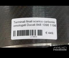 Terminali scarico carbonio Ducati 848 1098 1198 - 7