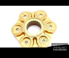 Flangia porta corona ergal CNC oro Ducati 1098