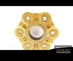 Flangia porta corona ergal CNC oro Ducati 1098