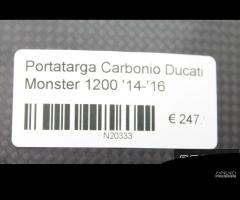 Portatarga Carbonio Ducati Monster 1200 '14-'16