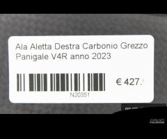 Ala Aletta Destra Carbonio Grezzo Panigale V4R