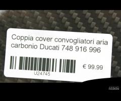 Coppia cover convogliatori aria carbonio Ducati - 5