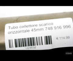 Tubo collettore scarico orizzontale 45mm Ducati - 6