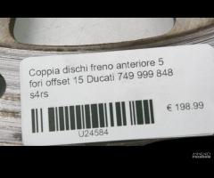 Coppia dischi freno anteriore 5 fori offset Ducati - 8