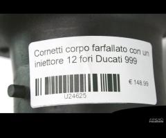 Cornetti corpo farfallato con un iniettore Ducati - 6