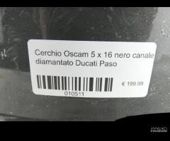 Cerchio posteriore nero oscam ducati paso - 6