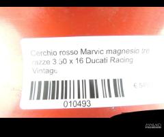 Cerchio posteriore magnesio marvic rosso ducati F1 - 6