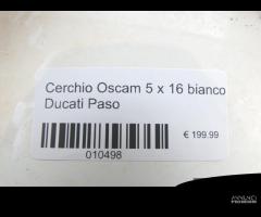 Cerchio posteriore bianco oscam ducati paso - 5