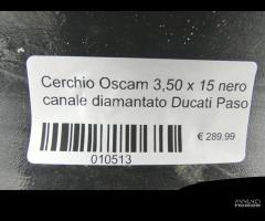 Cerchio oscam posteriore nero ducati paso - 6