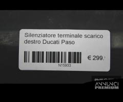 Silenziatore terminale scarico destro Ducati Paso - 7