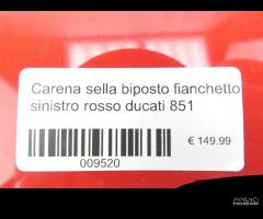 Fianchetto carena sella biposto ducati 851 - 9