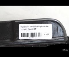 Radiatore acqua completo con ventola Ducati 851