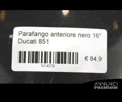 Parafango anteriore nero Ducati 851 - 6