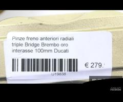 Pinze freno radiali Brembo oro 100mm Ducati