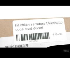 kit chiavi serratura blocchetto code card ducati - 10