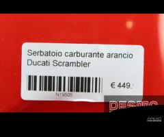 Serbatoio carburante arancio Ducati Scrambler - 7