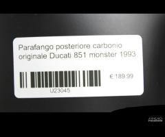 Parafango posteriore carbonio originale Ducati 851 - 6