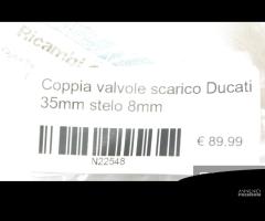 Coppia valvole scarico Ducati 35mm stelo 8mm