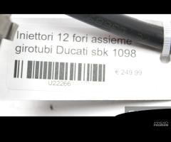 Iniettori 12 fori assieme girotubi Ducati SBK 1098 - 12