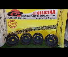 4 Cerchi Ferro 14 pollici Fiat C - 1