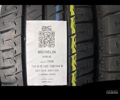 2 GOMME USATE 195 R R 14C 106/104 R MICHELIN - EST