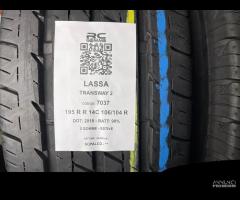 2 GOMME USATE 195 R R 14C 106/104 R LASSA - ESTIVE