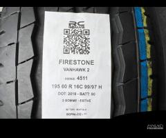 2 gomme usate 195 60 R 16C 99/77H FIRESTONE